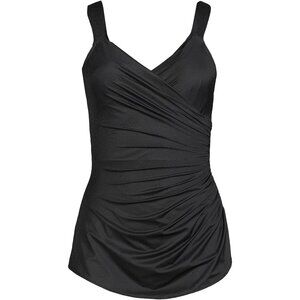 Lands' End Women's Size 10 DD-Cup SlenderSuit Tummy Control Chlorine Resistant